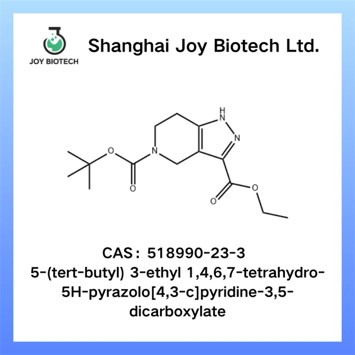 5-(terc-butyl)-3-etyl-1,4,6,7-tetrahydro-5H-pyrazolo[4,3-c]pyridín-3,5-dikarboxylát CAS NO 518990-23-3